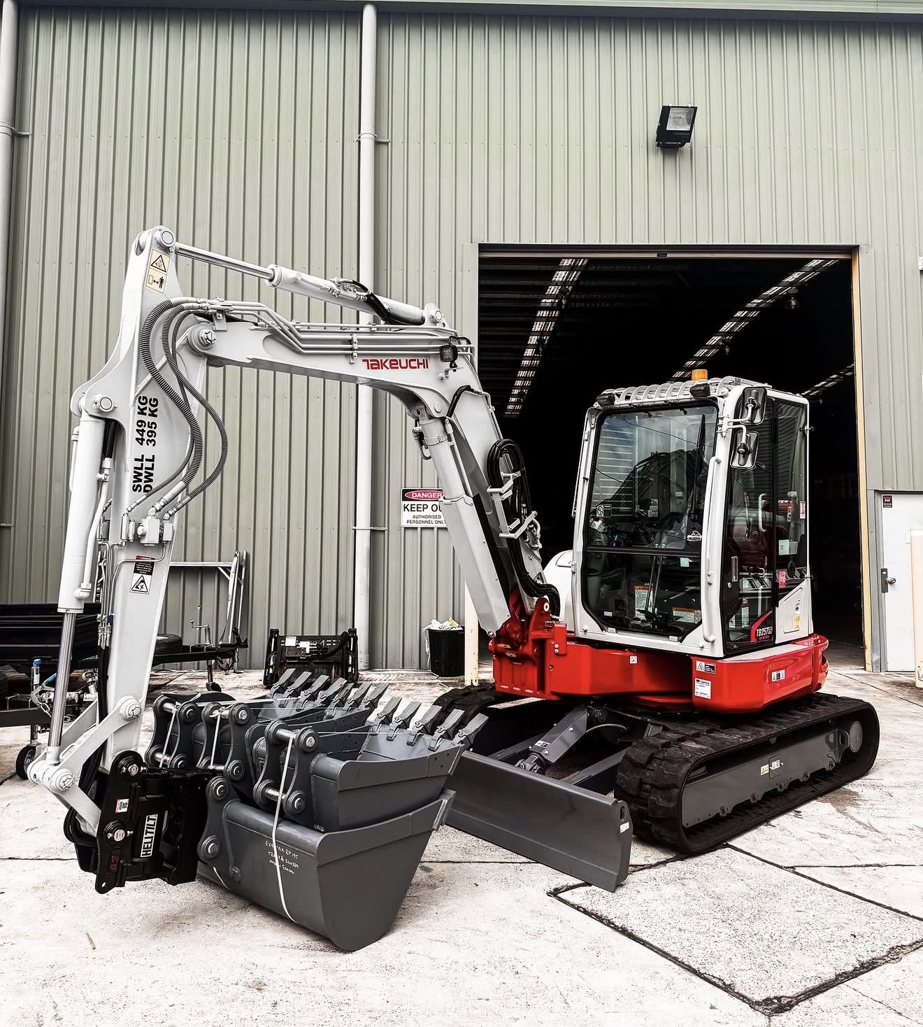 New Takeuchi mini excavator in the Madden Earthworks fleet, ready for tight-access work